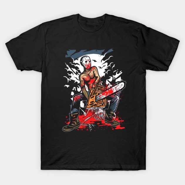 Chainsaw Killer T-Shirt by MisfitInVisual